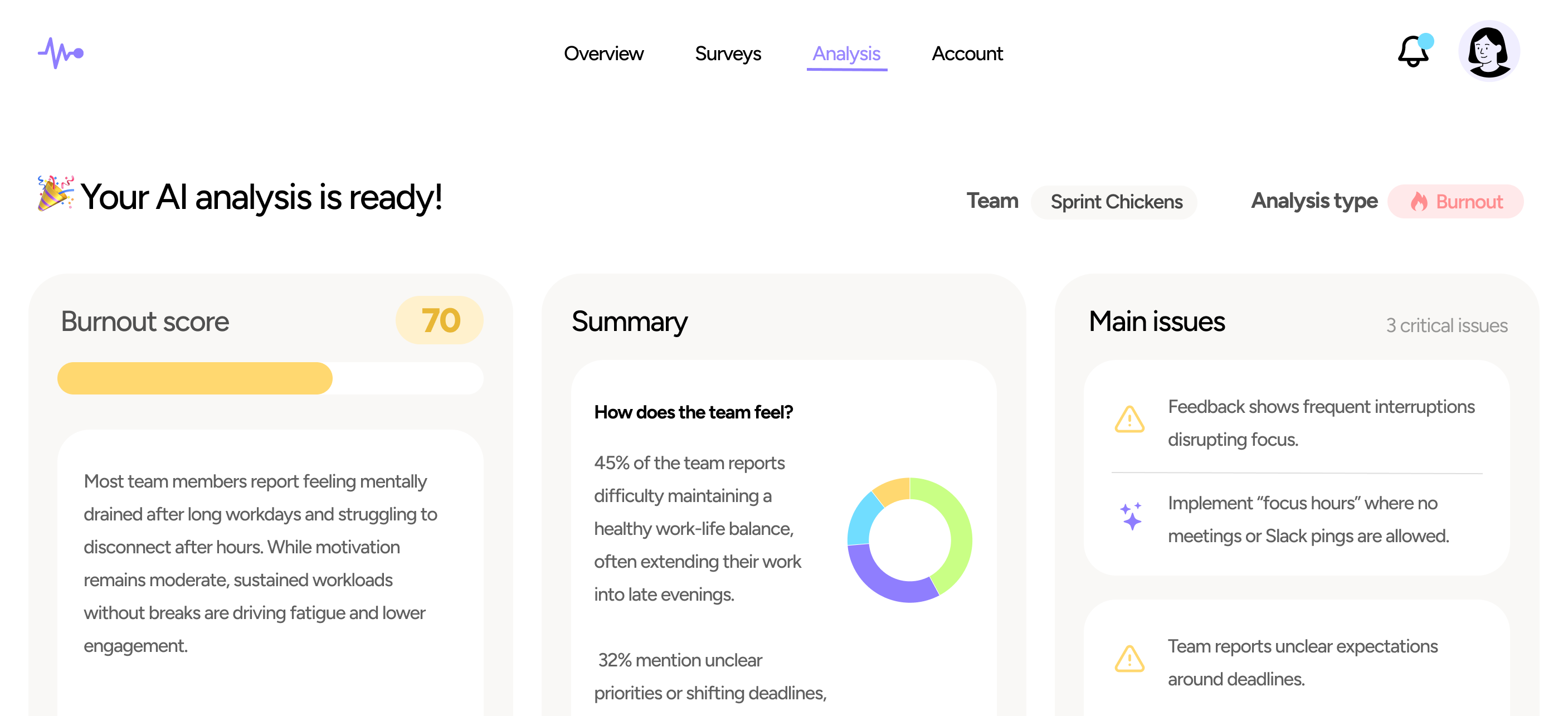 SquadScan Dashboard Interface